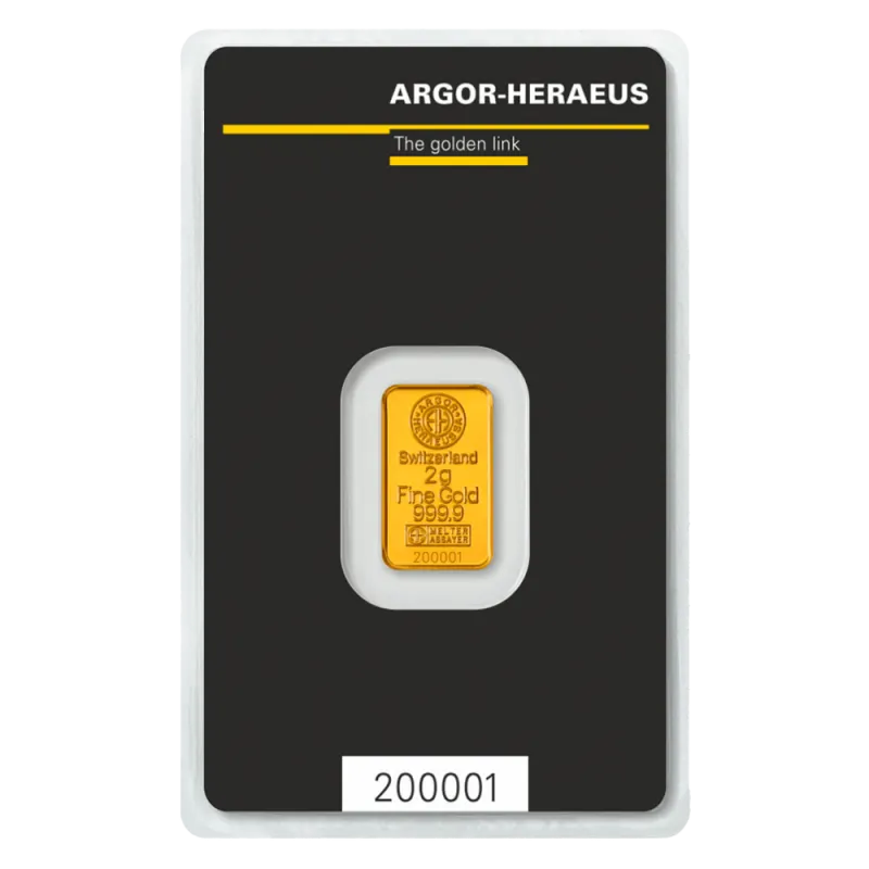 2g Gold Bar | Argor-Heraeus