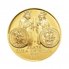 Zlatá mince 10000 Kč Zlatá bula sicilská | 2012 | Proof