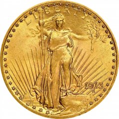 Zlatá mince 20 Dollar American Double Eagle | Saint Gaudens | 1913
