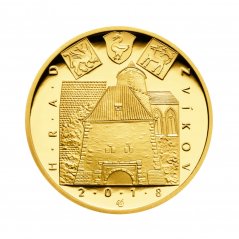 Zlatá minca 5000 Kč Hrad Zvíkov | 2018 | Proof