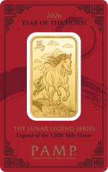 1 Uncja Złota Sztabka Rok Konia | 1000 Miles | PAMP | 2026
