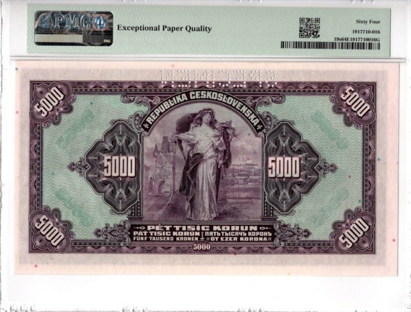 Banknote 5000 Korun | 1920 | EPQ 64