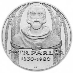 Stříbrná mince 100 Kčs Petr Parléř | 1980 | Standard