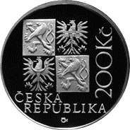 Strieborná minca 200 Kč Kilián Ignác Dientzenhofer | 2001 | Proof