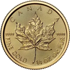 Zlatá investičná minca Maple Leaf 1/4 Oz