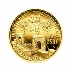 Zlatá mince 2500 Kč Řetězový most ve Stádlci | 2008 | Standard