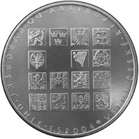 Stříbrná mince 200 Kč Vstup České republiky do EU | 2004 | Standard