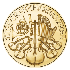 Gold coin Vienna Philharmonic 1/2 oz