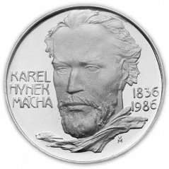 Srebrna Moneta 100 Kčs K.H.Mácha | 1986 | Proof