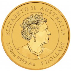 Zlatá investičná minca Rok Králika 1/20 Oz | Lunar III | 2023