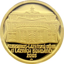 Zlatá minca 2000 Kč Kubismus Lázeňský dům v Lázních Bohdanči | 2005 | Proof