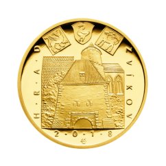 Gold coin 5000 CZK Hrad Zvíkov | 2018 | Proof