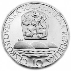 Stříbrná mince 10 Kčs Academia Istropolitana | 1967 | Proof