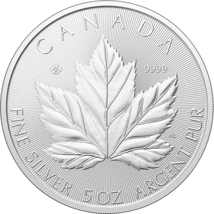 Srebrna moneta Liść Klonowy 5 Oz | 2026