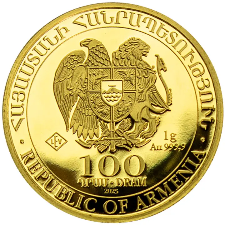 Gold coin Noah's Ark 1 g | 2025