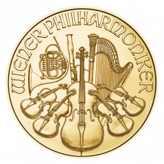 Gold coin Vienna Philharmonic 1/10 oz