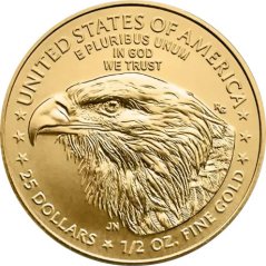 Zlatá investiční mince American Eagle 1 Oz