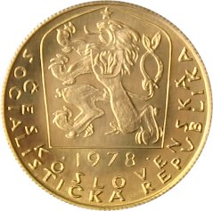 Gold coin 1 Ducat | 1978 | 600th anniversary of the death of Charles IV.