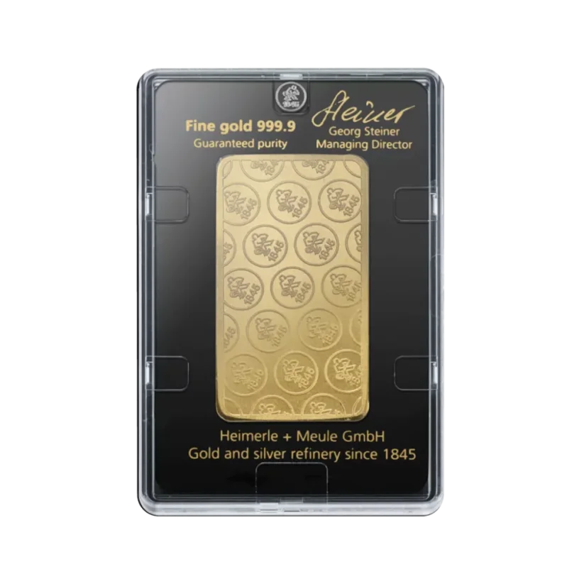 100g investiční zlatý slitek | Heimerle + Meule