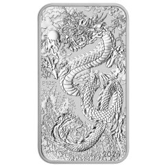 Strieborná investičná minca Dragon Rectangular 1 Oz | 2024