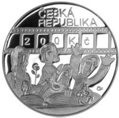 Stříbrná mince 200 Kč Karel Zeman | 2010 | Proof