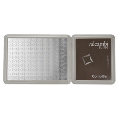 100 x 1g investiční stříbrný slitek | Valcambi | CombiBar®