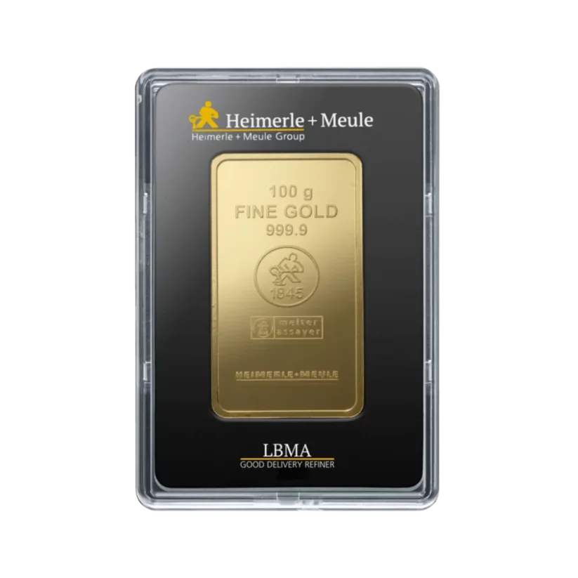 100g investiční zlatý slitek | Heimerle + Meule