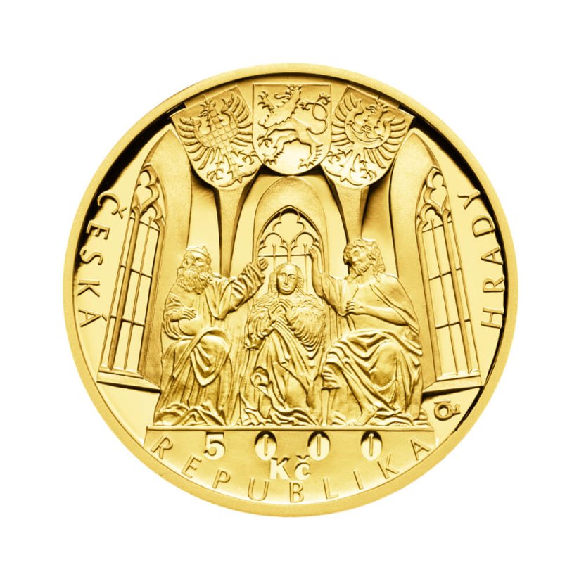 Zlatá mince 5000 Kč Hrad Švihov | 2019 | Proof