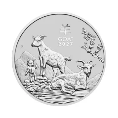 Strieborná investičná minca Rok Kozy 1 Oz | Lunar III | 2027