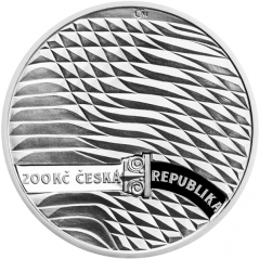 Stříbrná mince 200 Kč Založení Střední uměleckoprůmyslové školy sklářské v Železném Brodu | 2020 | Proof