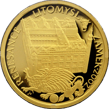 Gold coin 2000 CZK Renesance zámek v Litomyšli | 2002 | Proof