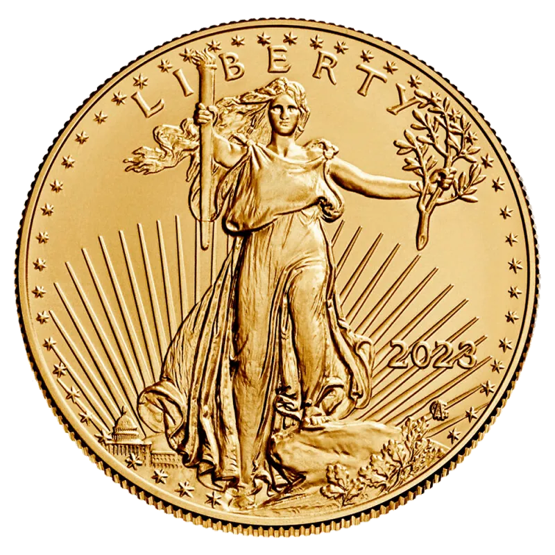 Zlatá investiční mince American Eagle 1/2 Oz