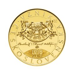 Zlatá minca 10000 Kč Vznik Československa | 2018 | Proof