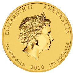 Gold coin Tiger 2 Oz | Lunar II | 2010