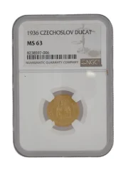 Zlatá mince Svatováclavský 1 Dukát | 1936 | NGC | MS 63