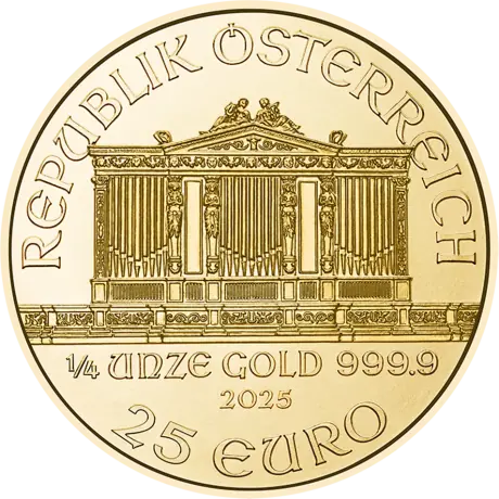 Gold coin Vienna Philharmonic 1/4 oz | 2025