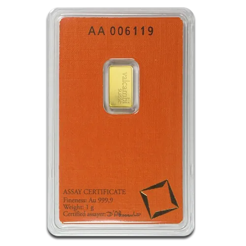 1g Gold Bar | Valcambi