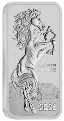 Horse Rectangular 1 uncia | 2026 | ezüstérme