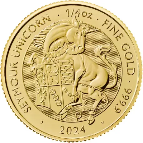 Gold coin Seymour Unicorn 1/4 Oz | Tudor Beasts | 2024