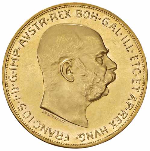 Gold coin 100 Corona Franz-Joseph I. | Austrian mintage | 1912