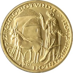 Zlatá mince 2000 Kč Románský sloh - rotunda ve Znojmě | 2001 | Standard