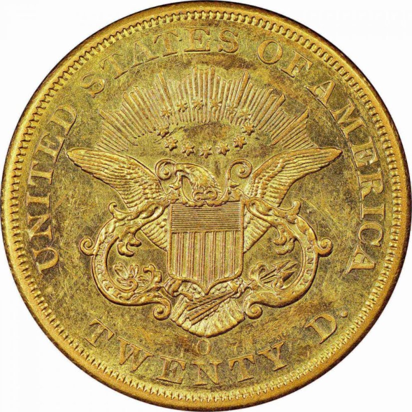 Zlatá mince 20 Dollar American Double Eagle | Liberty Head | 1853