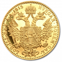 Zlatá investičná minca 1 Dukát Františka Jozefa I. | 1915 | Novorazba