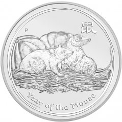 Stříbrná investiční mince Rok Myši 1 Oz | Lunar II | 2008
