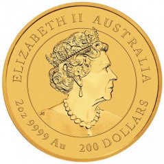 Zlatá investičná minca Rok Králika 2 Oz | Lunar III | 2023