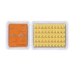 50 x 1g Gold Bar | Valcambi | CombiBar®