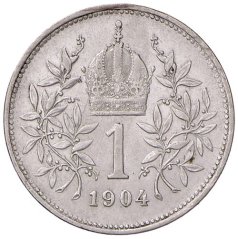 Silver coin 1 Corona Franz-Joseph I. | Austrian mintage | 1901