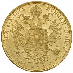 Zlatá mince 4 Dukát Františka Josefa I. | 1882