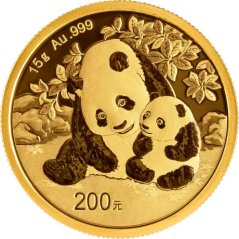 Zlatá investiční mince Panda 15g | 2024