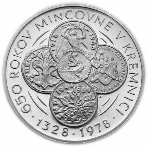 Silver coin 50 CSK Mincovna Kremnica | 1978 | Standard